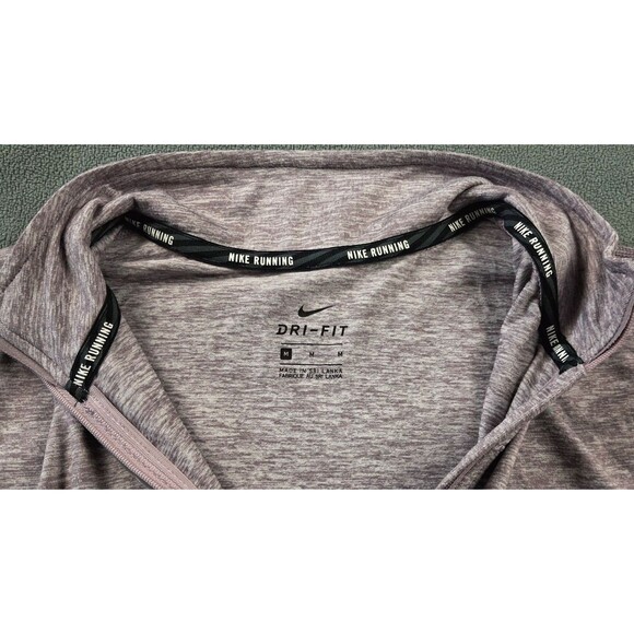 ⚪ Nike Women’s Medium Dri-Fit 1/4 Zip Long Sleeve Running Top Mauve Medium - Picture 4 of 15